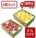 【予約商品 12月上旬～ 発送】 「サンふじ」&「シナノゴールド」 【2箱セット】